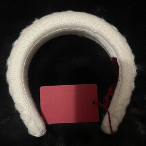 Valentino cream wool headband.